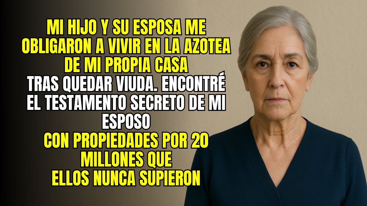 Mi Hijo Me Mandó A Vivir A La Azotea... No Imaginó Lo Que Encontré En El Último Cajón De Mi Esposo