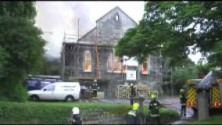 preview picture of video 'Ponsanooth Methodist Hall fire'