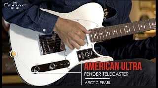 Video thumbnail for Fender American Ultra Telecaster Arctic Pearl Demo by Casino Guitars