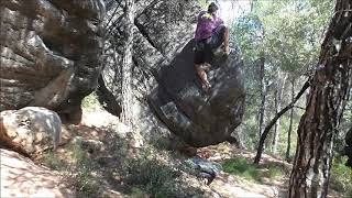 Video thumbnail de L'Ouresta, 7c. Salvanebleau