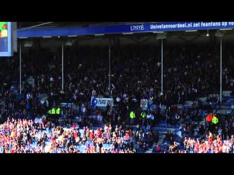 Cambuur fans vs sc Heerenveen fans. 'Tsunami'