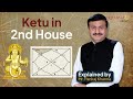 Ketu in Second House (2nd House) | दूसरे भाव में केतु | Explained by Shri Pankaj Khanna