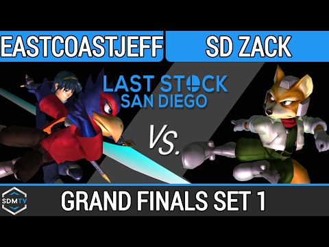 LSSD 91 - EastCoastJeff (Falco/Marth) vs. SD Zack (Fox) - SSBM Grand Finals Set 1 - Smash Melee