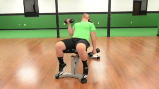 422. Incline Alternating Dumbbell Zottman Curls