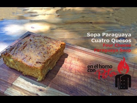 Sopa Paraguaya Cuatro Quesos - Receta de Peta