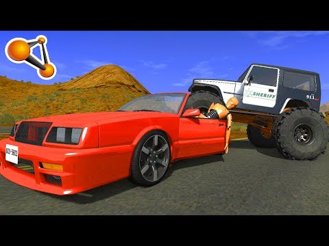 Beamng Drive Police Chases Takedowns #4