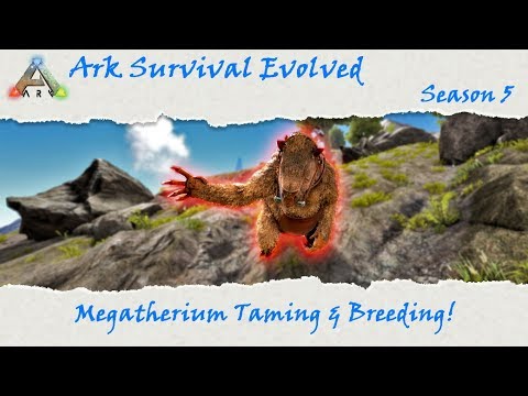 Ark Survival Evolved S5E33: Megatherium Taming and Breeding!