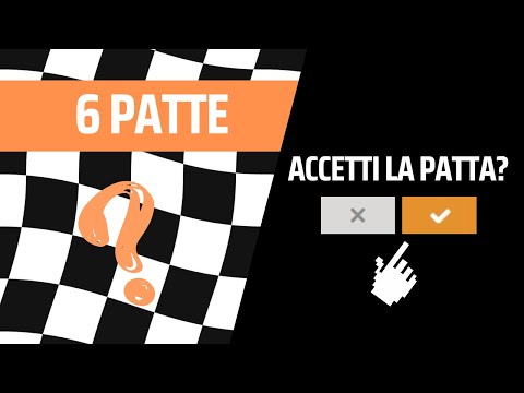 6 casi di PATTA a scacchi!
