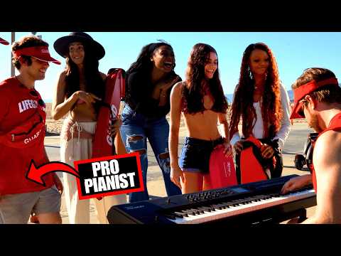 2 Lifeguards STUN Beach Babes With INSANE Piano Skills 😍