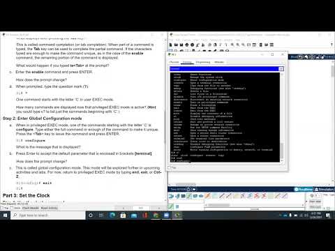 2.3.7 Packet Tracer   Navigate the IOS