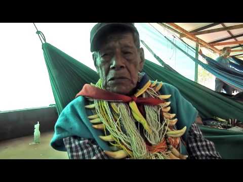 Palabras del Taita Mayor Querubín Queta Alvarado. Primer Campamento Cofán. Putumayo 2017.