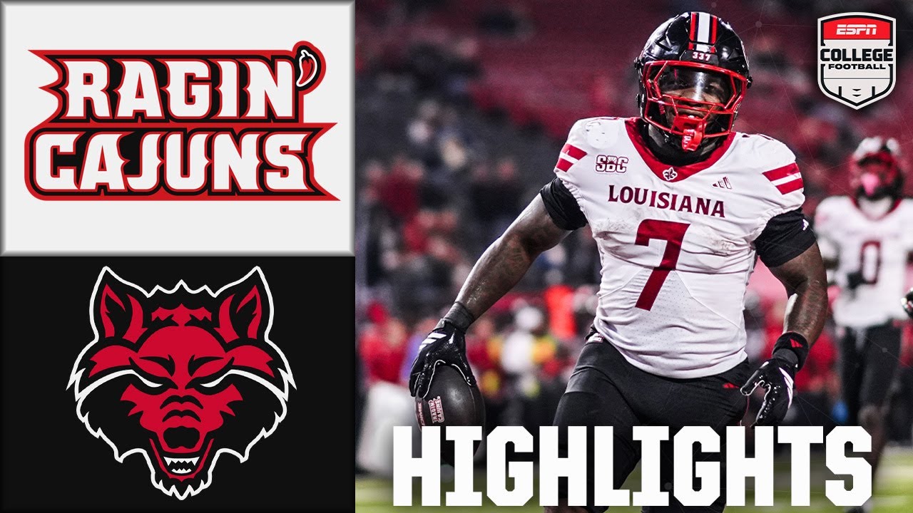 Louisiana Ragin’ Cajuns vs. Arkansas State Red Wolves | Full Game Highlights | ESPN College Football