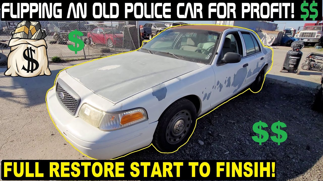 Restoring & Flipping an Old Police Car for Profit! Start To Finish!