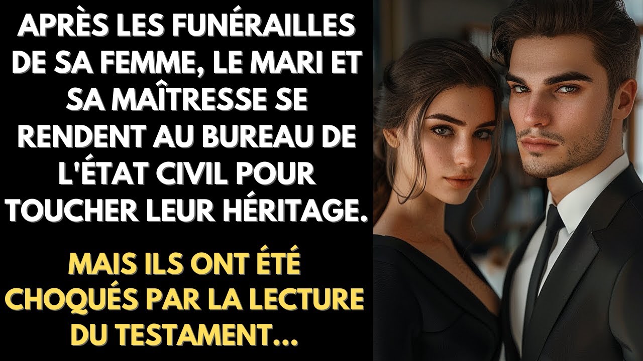 Mari et amant choqués de lire le testament de leur défunte épouse