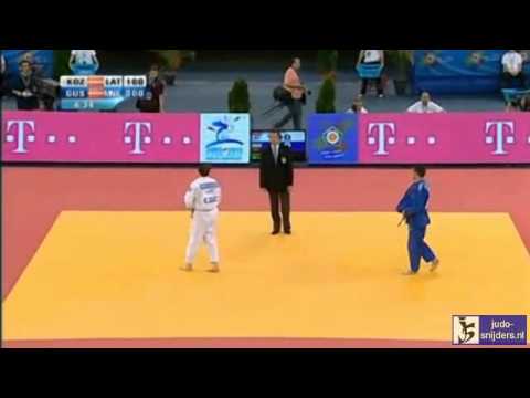 Judo 2013 European Championships Budapest: Kozlovs (LAT) - Gusic (MNE) [-66kg]