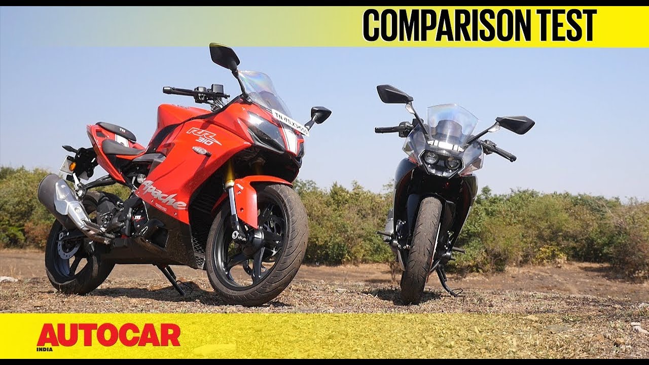 TVS Apache RR 310 vs KTM RC 390 I Comparison Test I Autocar India