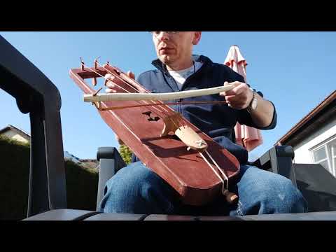 Tagelharpa Selbstbau. Der erste Test.
