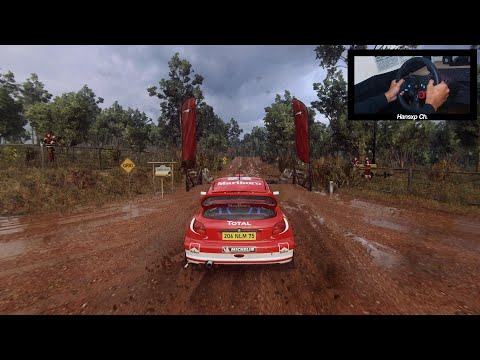 Richard Burns Peugeot 206 WRC "Marlboro" | DiRT Rally 2.0 - Logitech G29 Steering Wheel