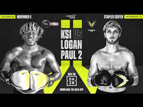 YouTubers KSI, Logan Paul To Have Rematch On DAZN In November