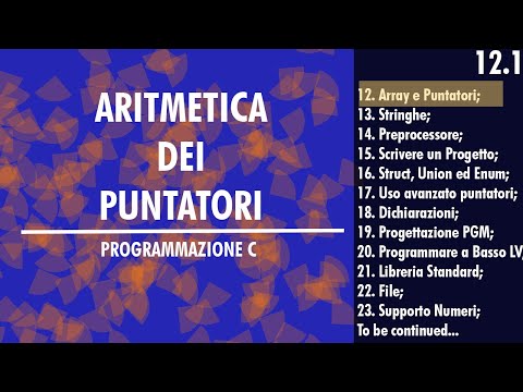 50.Aritmetica dei Puntatori