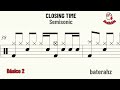 Closing time - Semisonic DRUM SCORE 92 Bpm