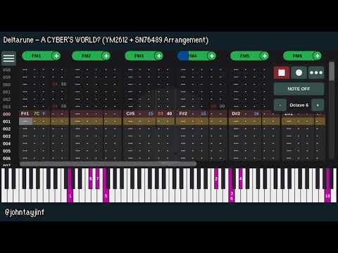 Deltarune - A CYBER'S WORLD? (YM2612 + SN76489 Arrangement)