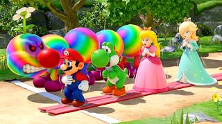 【スーパー マリオパーティ ジャンボリー】究極のミニゲーム対決！マリオ VS ヨッシー VS ピーチ VS ロゼッタ