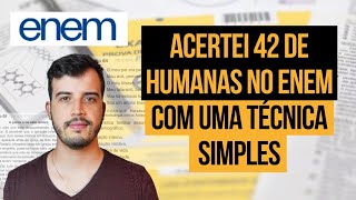 COMO ACERTAR QUALQUER QUESTÃO DE HUMANAS DO ENEM MESMO SEM SABER O CONTEÚDO