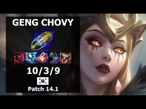 GenG Chovy Leblanc MID vs Tristana| Patch 14.1 KR Challenger