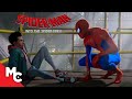Spider Man Into The Spider Verse Miles Meets Spider Man For The First Time Scene Movie Central