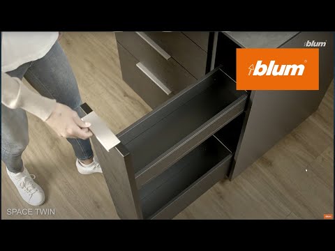 SPACE TWIN: Narrow cabinets make use of the smallest storage space | Blum