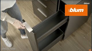 SPACE TWIN: Narrow cabinets make use of the smallest storage space | Blum