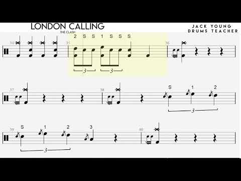 How to play  London Calling on Drums 🥁