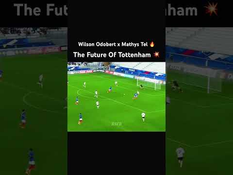 Mathys Tel SCORED For France U21 and ASSISTED by Odobert 💥#tottenham #premierleague #u21euro #goals