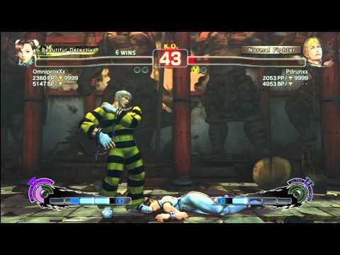 Chun Li ( OmniproxXx ) vs Cody ( pdrunxx ) HD 1080P