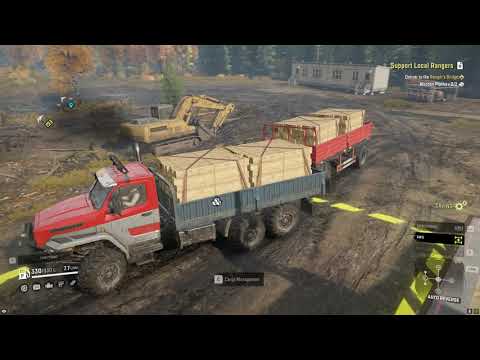 SnowRunner - Walkthrough - Part 71 - Support Local Rangers 4K Gaming