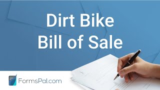 Dirt Bike Bill of Sale - GUIDE