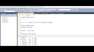 ROLLBACK and COMMIT COMMAND in MYSQL Server 2012. | #mysql #beginners-tutorial