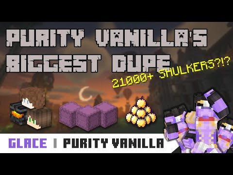 The Biggest Duping Exploit Ever | PURITY VANILLA MINECRAFT ANARCHY