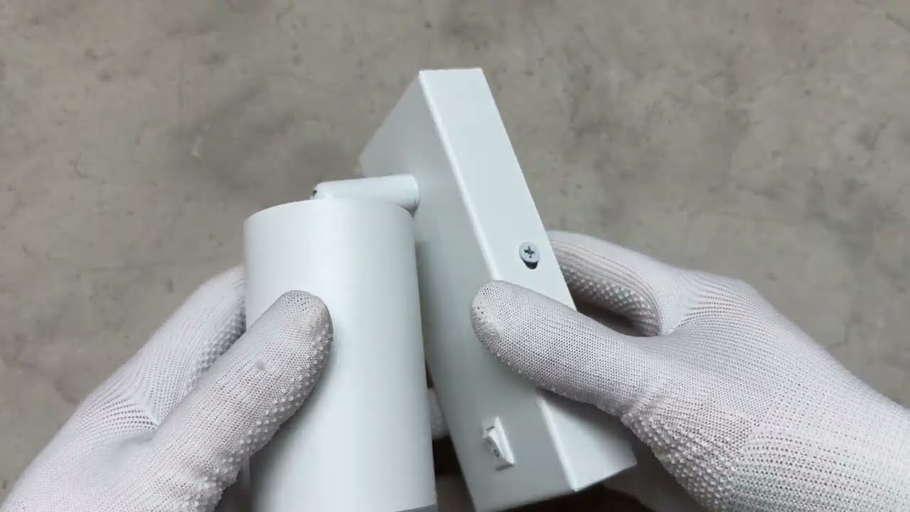 Светильник под лампу SPF05E GU10 настенный с кнопкой белый (VL-SPF05E-W)