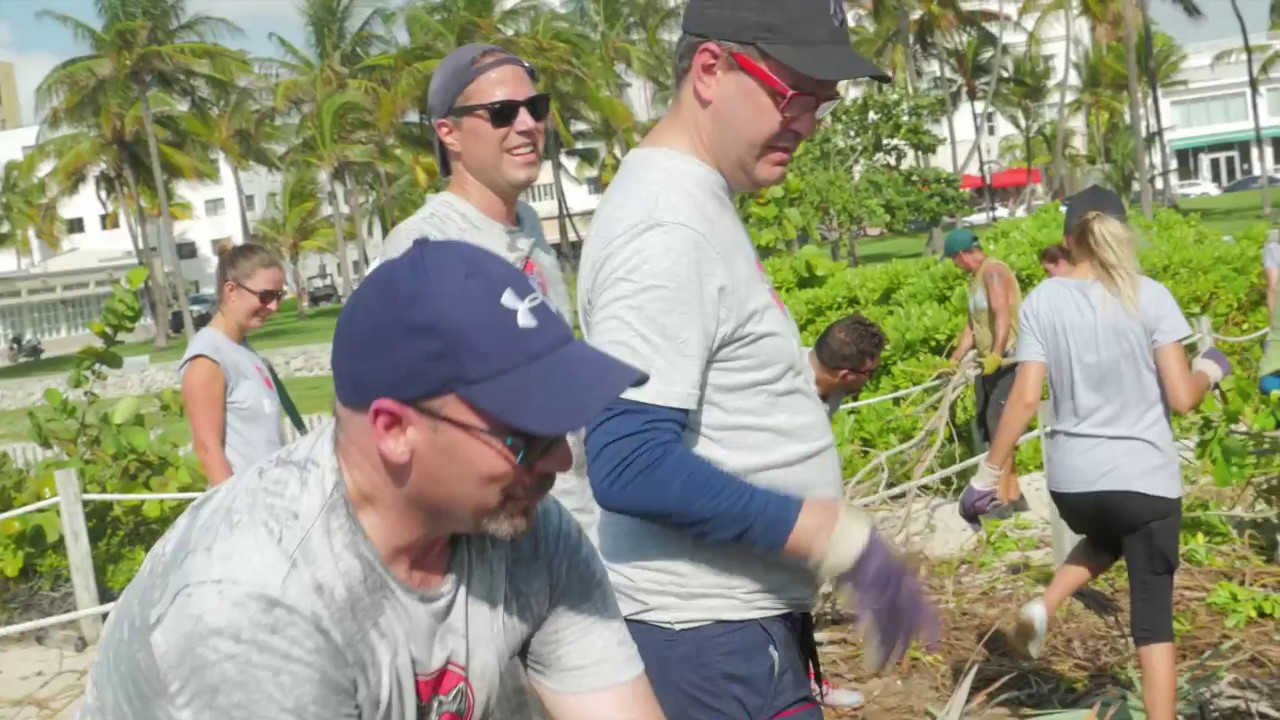 Bacardi Employees Team Up with Surfrider Foundation for Beach Dune Restoration
