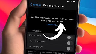 A Problem was detected with the TrueDepth camera. Face ID has been disabled | iPhone X XR Xs Max Fix