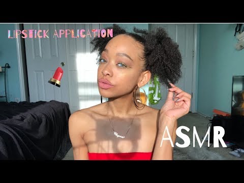 ASMR | Lipstick Application | Slight Inaudible | Tapping | Mouth Sounds
