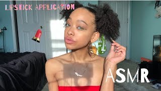 ASMR | Lipstick Application | Slight Inaudible | Tapping | Mouth Sounds
