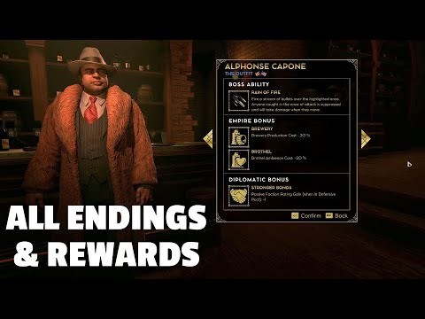 All Endings & Rewards | Alphonse Capone Empire of Sin Boss Spotlight