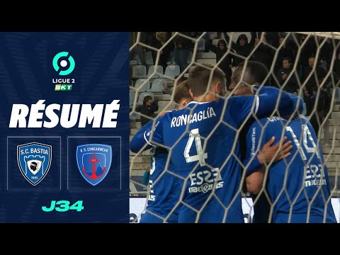 SC BASTIA - US CONCARNEAU (2 - 0) - Résumé - (SCB - USC) / 2023-2024