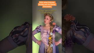 POV: when Princess Brooke met the Disney Princesses #shorts #insideout #pov #disney #funny