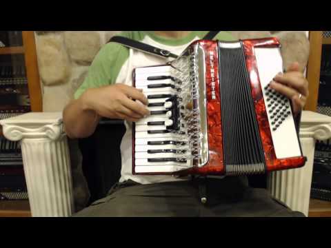 1914 - Red Weltmeister Perle Piano Accordion MM 26 48 $999