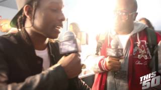 A$AP Rocky on Touching Rihanna's A$$; Wearing a Long Shirt; A$AP F3RG