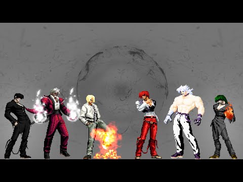 Nests Kyo, G.Rugal-L, Clone Iori vs Old Iori-X, U. Atlas O., Element AV | KOF MUGEN
